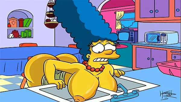 The Simpsons Hentai - Marge Sexy (GIF ڈرائیو کلپس دکھائیں