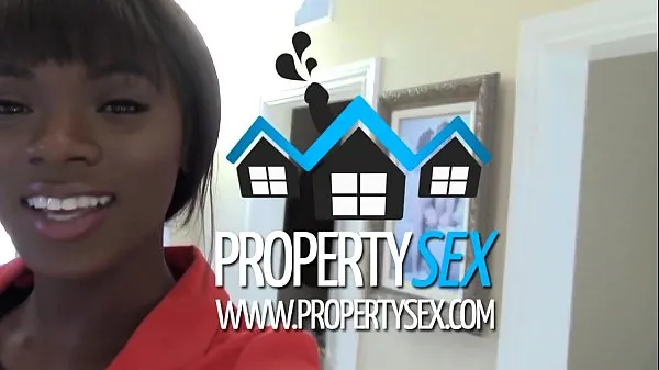 PropertySex - Beautiful black real estate agent interracial sex with buyer 드라이브 클립 표시