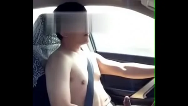 Show Chinese guy jerking on the way (2 drive Clips
