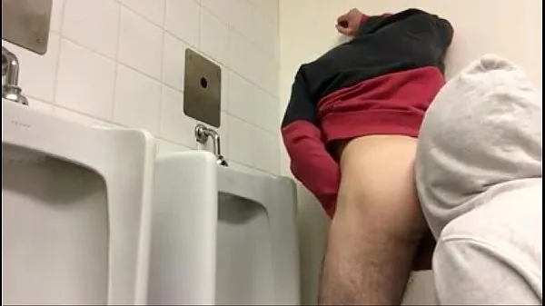 Show 2 guys fuck in public toilets drive Clips