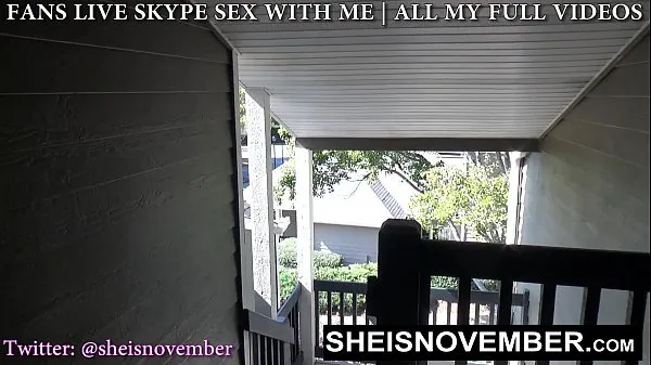 Show Naughty Stepsister Sneak Outdoors To Meet For Secrete Kneeling Blowjob And Facial, A Sexy Ebony Babe With Long Blonde Hair Cleavage Is Exposed While Giving Her Stepbrother POV Blowjob, Stepsister Sheisnovember Swallow Cumshot on Msnovember drive Clips