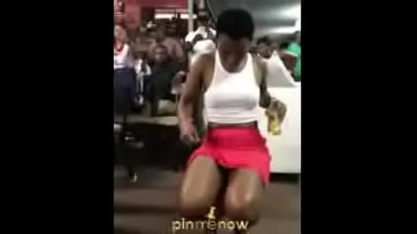 Show Lady Dancing After Drinking Some Bottles Of a drive Clips