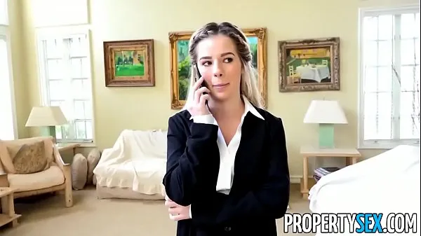 Show PropertySex - Hot petite real estate agent fucks co-worker to get house listing drive Clips