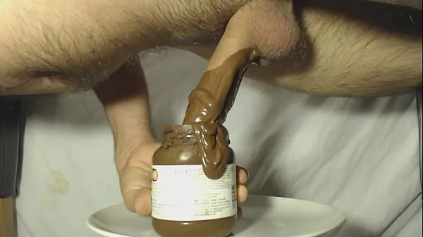 Εμφάνιση κλιπ μονάδας δίσκου Chocolate dipped cock