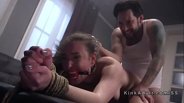 แสดง Tied up slave gagged and anal fucked คลิปการขับเคลื่อน