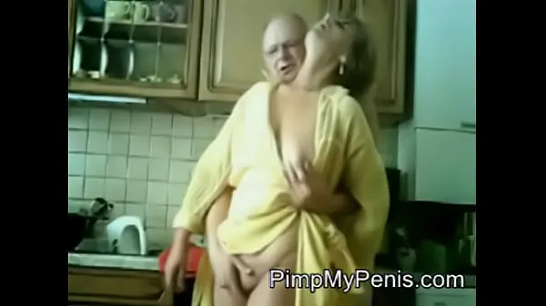 Toon old couple having fun in cithen drive Clips