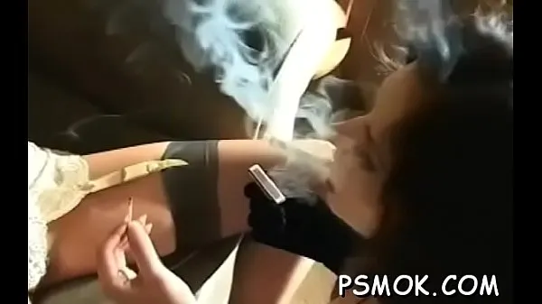 Show Smoking scene with busty honey drive Clips
