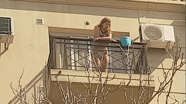 Show Neighbor on the balcony 2nd part drive Clips