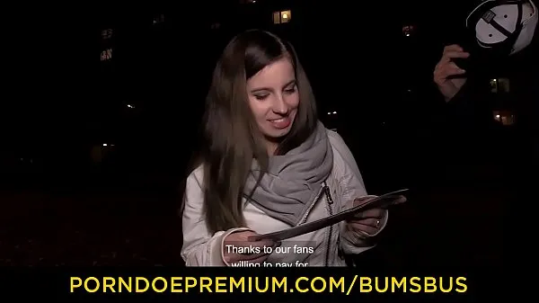Tampilkan BUMS BUS - Cute busty German newbie Vanda Angel picked up and fucked hard in sex van drive Klip