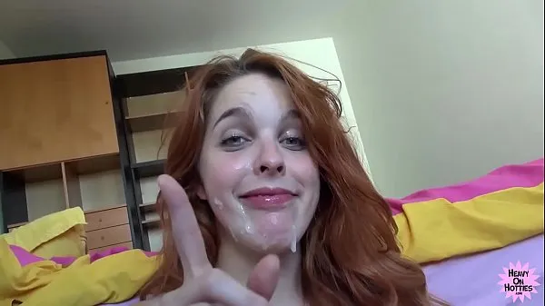 POV Cock Sucking Redhead Takes Facial meghajtó klip megjelenítése