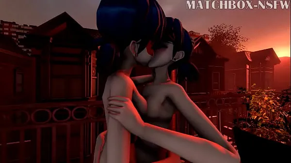 Visa Miraculous ladybug lesbian kiss enhetsklipp