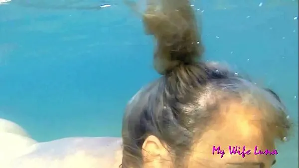 Show This Italian MILF wants cock at the beach in front of everyone and she sucks and gets fucked while underwater drive Clips
