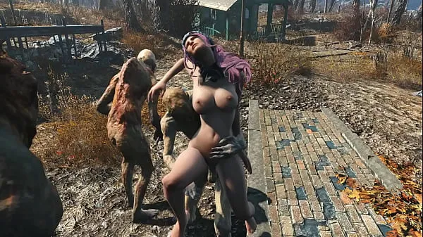 Hiển thị Fallout 4 Ghouls have their way lái xe Clips