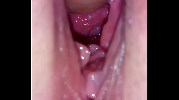 Εμφάνιση κλιπ μονάδας δίσκου Close-up inside cunt hole and ejaculation