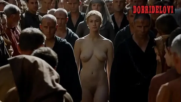 Εμφάνιση κλιπ μονάδας δίσκου Lena Headey walk of shame for Game of Thrones on