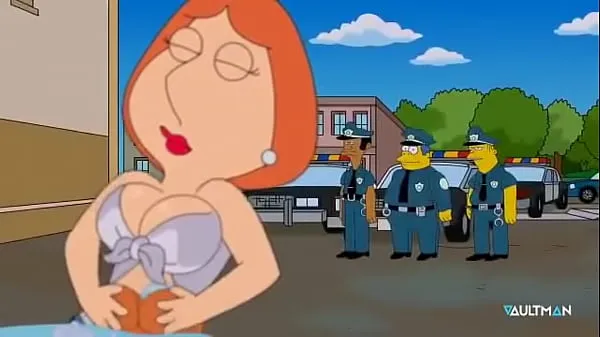 Tampilkan Sexy Carwash Scene - Lois Griffin / Marge Simpsons drive Klip