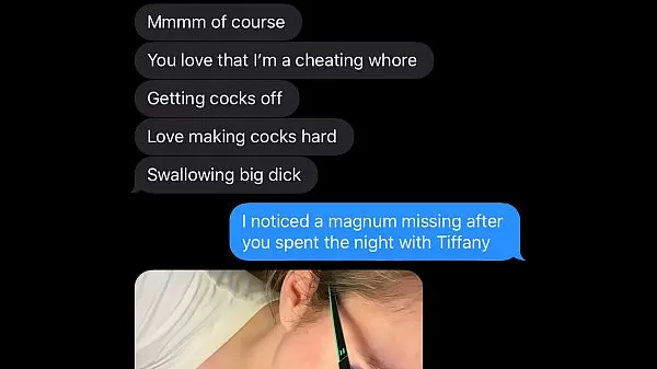 显示HotWife Sexting Cuckold Husband驱动器剪辑