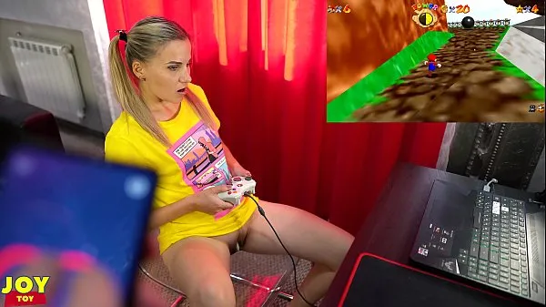 Show Letsplay Retro Game With Remote Vibrator in My Pussy - OrgasMario By Letty Black drive Clips