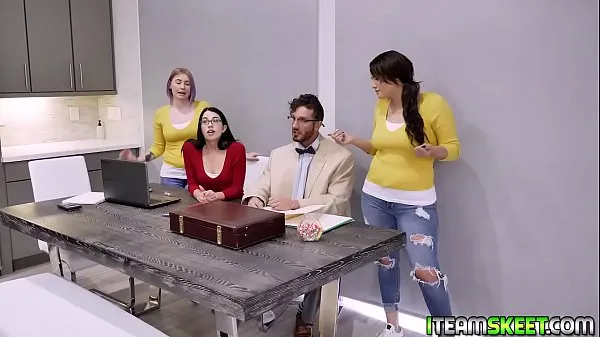 Show Nerdy babe Alex Coal drooling on her teachers big cock drive Clips
