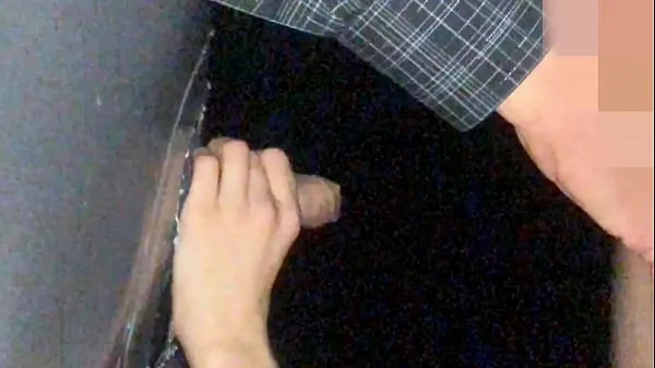 Show Couple enjoing glory hole at the club, she love take two dicks anda get cum drive Clips