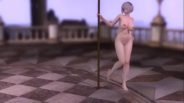 Mostra MMD 2B Nude Pole Dance (DOA5LR) (by teragurl90 clip dell'unità