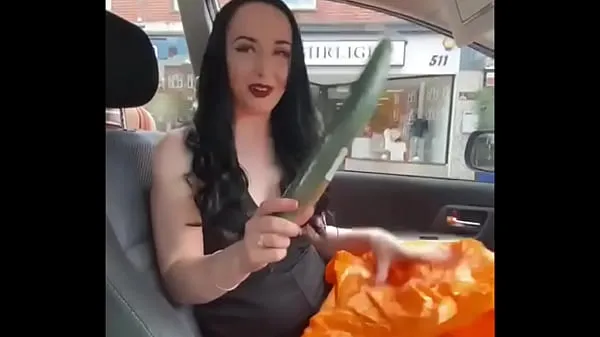 Show Want to see what I do with cucumbers in public drive Clips