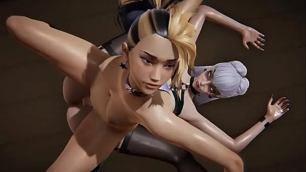 Toon League of Legends Futa - Akali gets creampied by Evelynn drive Clips