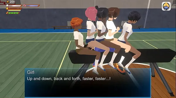 Tunjukkan Femdom University 3D Game - Gymgirls riding Klip pemacu