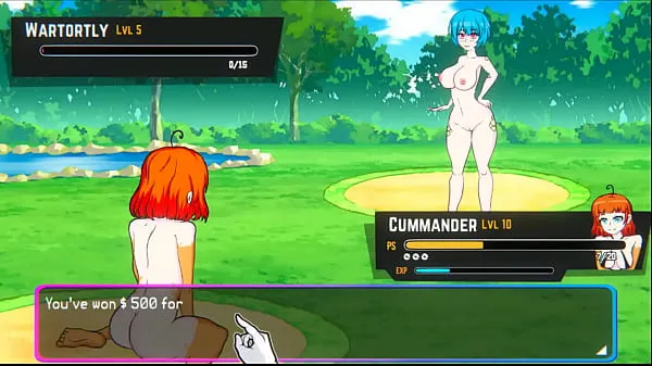Vis Oppaimon [Pokemon parody game] Ep.5 small tits naked girl sex fight for training stasjonsklipp