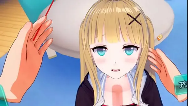 Show Eroge Koikatsu! VR version] Cute and gentle blonde big breasts gal JK Eleanor (Orichara) is rubbed with her boobs 3DCG anime video drive Clips