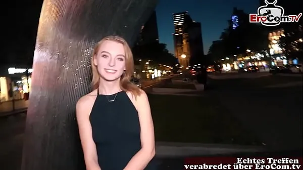 Cute german blonde Teen with small tits at a real Fuckdate ڈرائیو کلپس دکھائیں