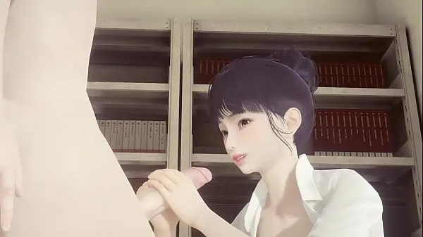 Vis Hentai Uncensored - Shoko jerks off and cums on her face and gets fucked while grabbing her tits - Japanese Asian Manga Anime Game Porn stasjonsklipp