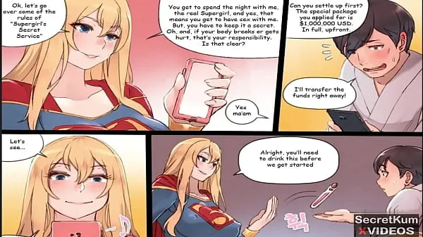 Supergirl - Marvel Super hero is a dirty prostitute at Night 드라이브 클립 표시