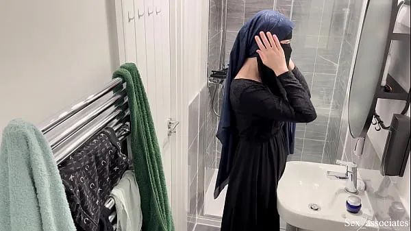 Show I caught gorgeous arab girl in niqab mastutbating in the bathroom drive Clips