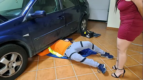 Toon Horny wife fucks the mechanic drive Clips