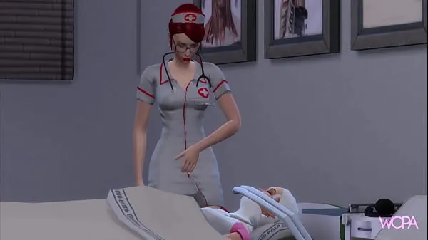 Vis TRAILER] Doctor kissing patient. Lesbian Sex in the Hospital stasjonsklipp