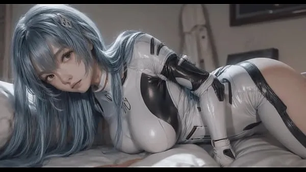 Show AI generated Rei Ayanami asking for a cock drive Clips