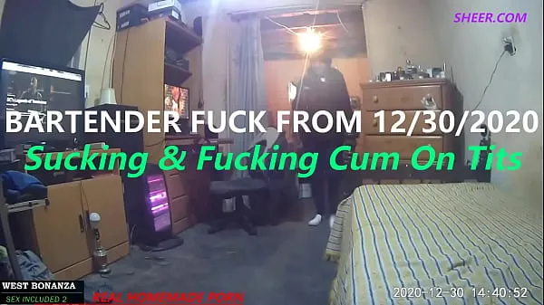 Tunjukkan Bartender Fuck From 12/30/2020 - Suck & Fuck cum On Tits Klip pemacu