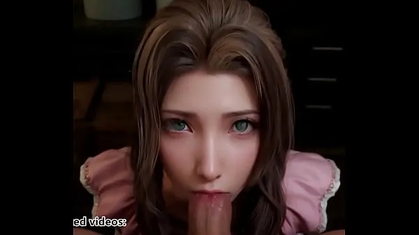 Vis Final Fantasy 7 Aerith Deepthoreat Blowjob Uncensored Hentai AI Generated stasjonsklipp