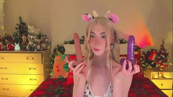 Toon Sweet Eaton Flexing Her Toys while doing Ahegao drive Clips