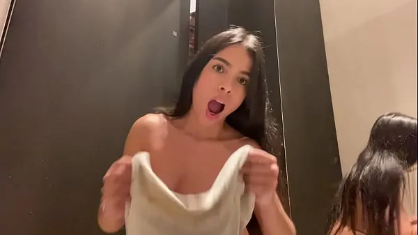 Show They caught me in the store fitting room squirting, cumming everywhere drive Clips